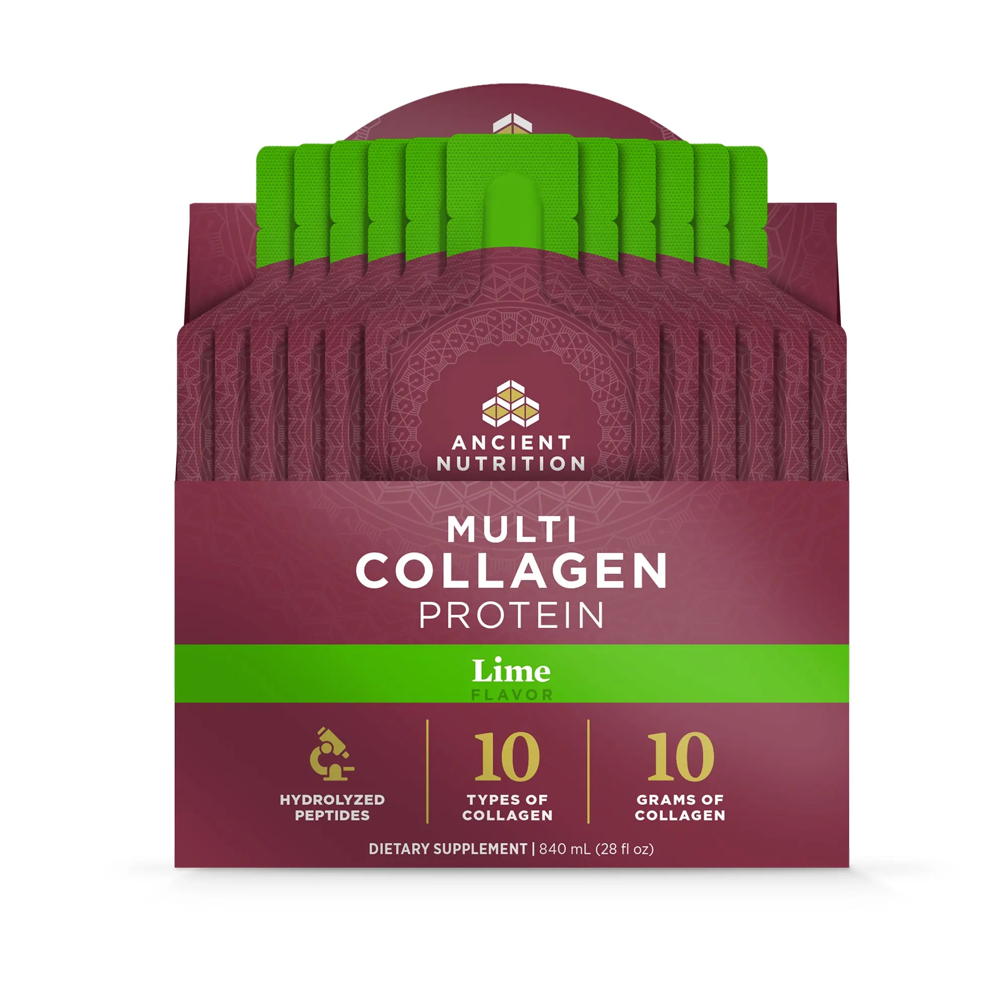 Multi Collagen Protein | Gel Packs Lime (28 Servings)
