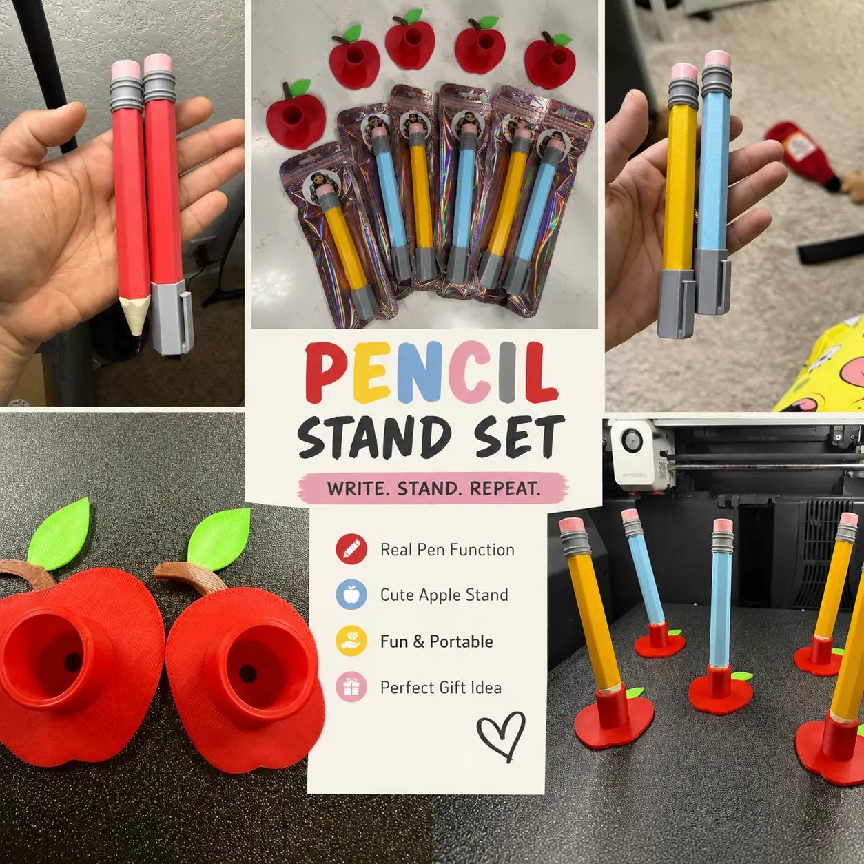 Pencil Pen & Stand