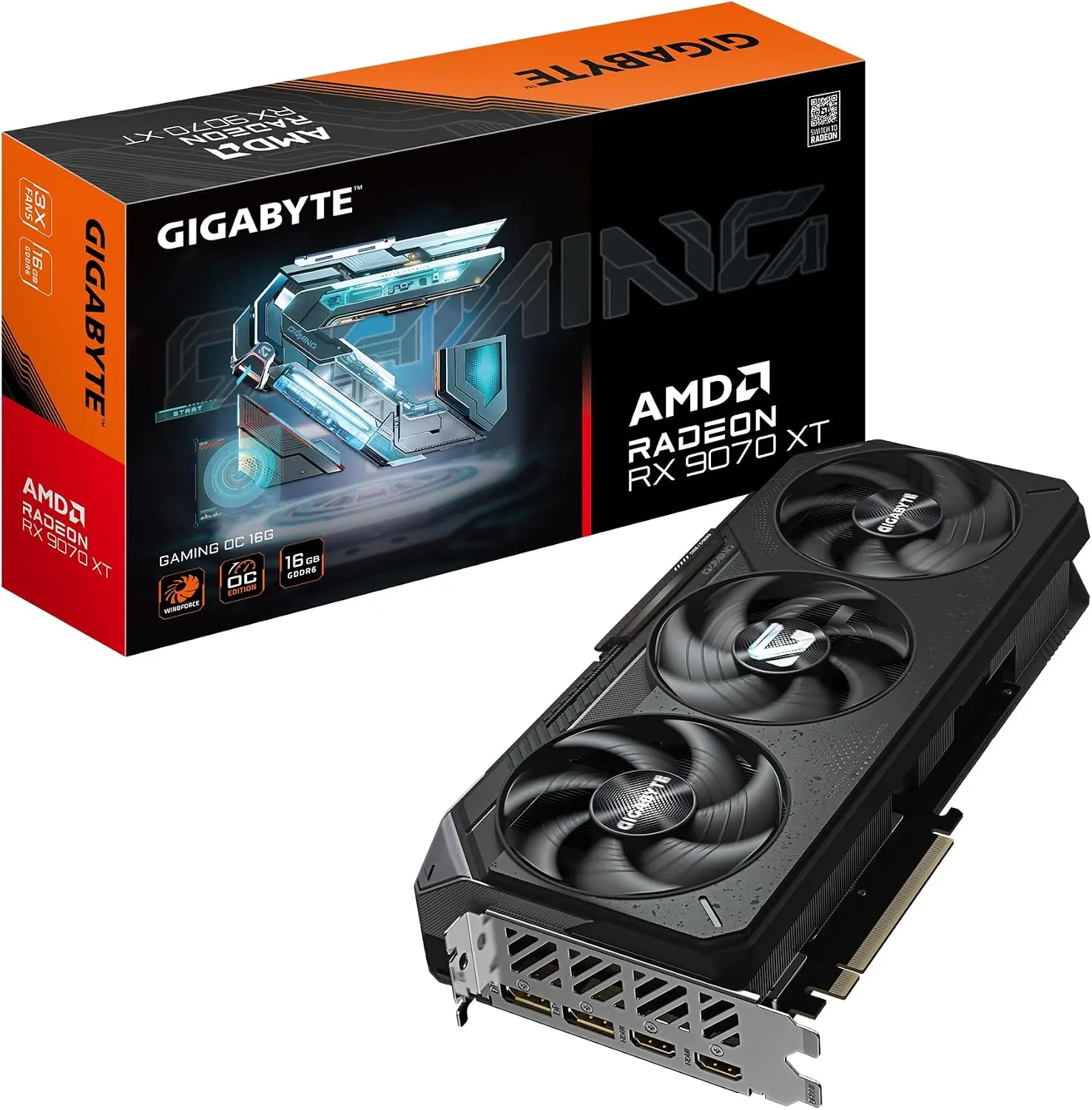 Gigabytes Radeon RX 9070 XT Gaming OC 16G Graphics Card Gigabytes Radeon RX 9070 XT Gaming OC 16G Graphics Card