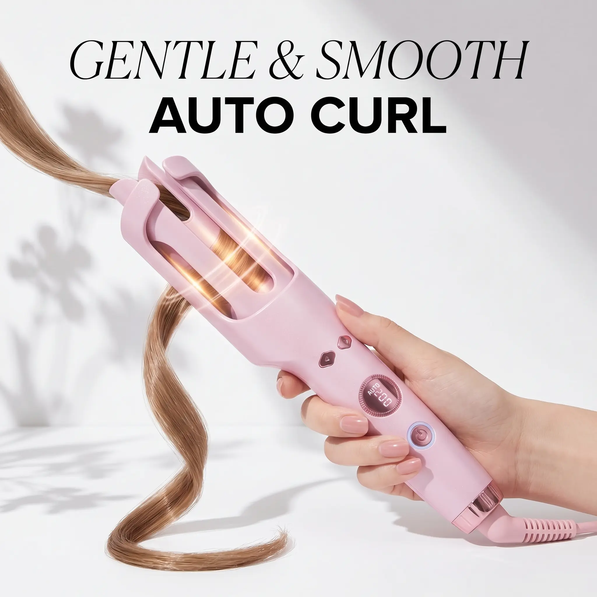 Automatic Rotating Curling Iron 30mm Beach Waves Curler Cool Airflow Anti-Frizz Hair Waver Volumizing Egg Curling Wand No Heat Damage Styler Travel Summer Essential Gift for Mothers Day
