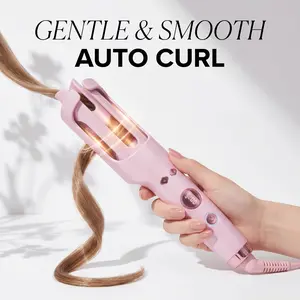 Automatic Rotating Curling Iron 30mm Beach Waves Curler Cool Airflow Anti-Frizz Hair Waver Volumizing Egg Curling Wand No Heat Damage Styler Travel Summer Essential Gift for Mothers Day