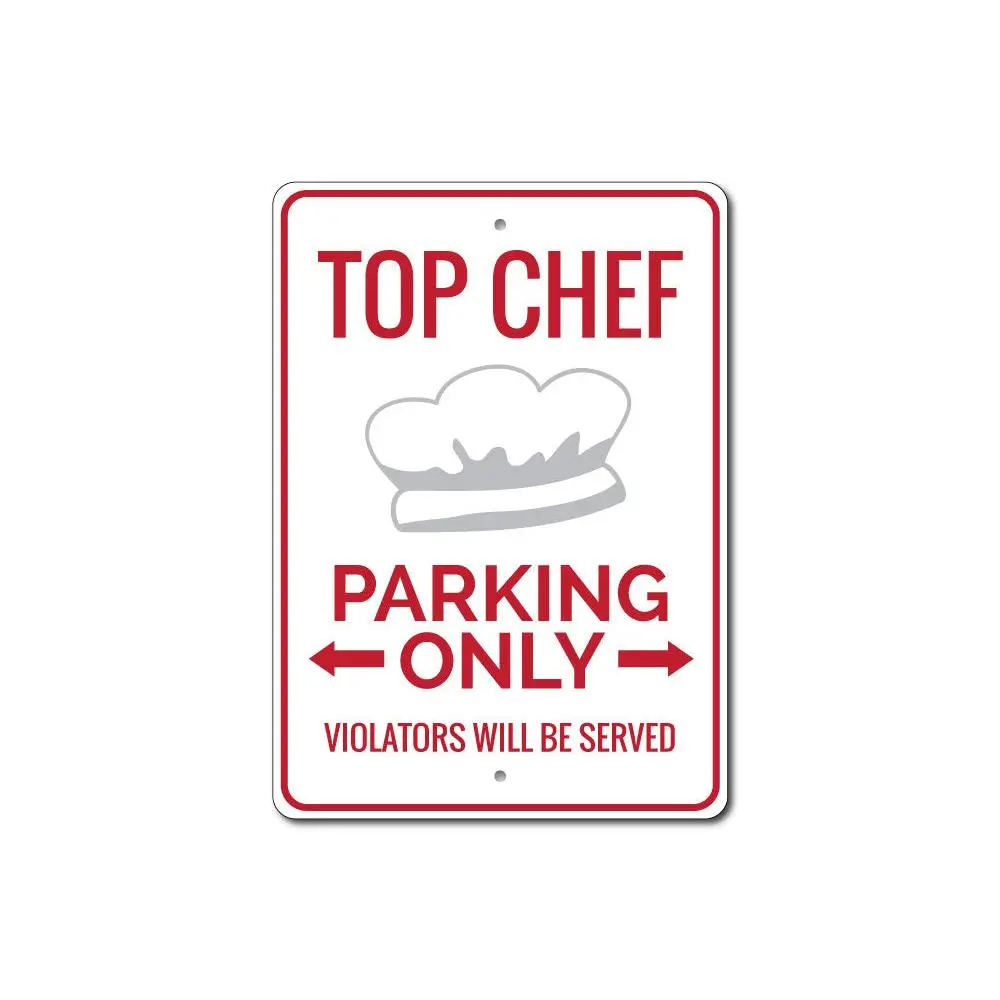 Chef Parking Sign