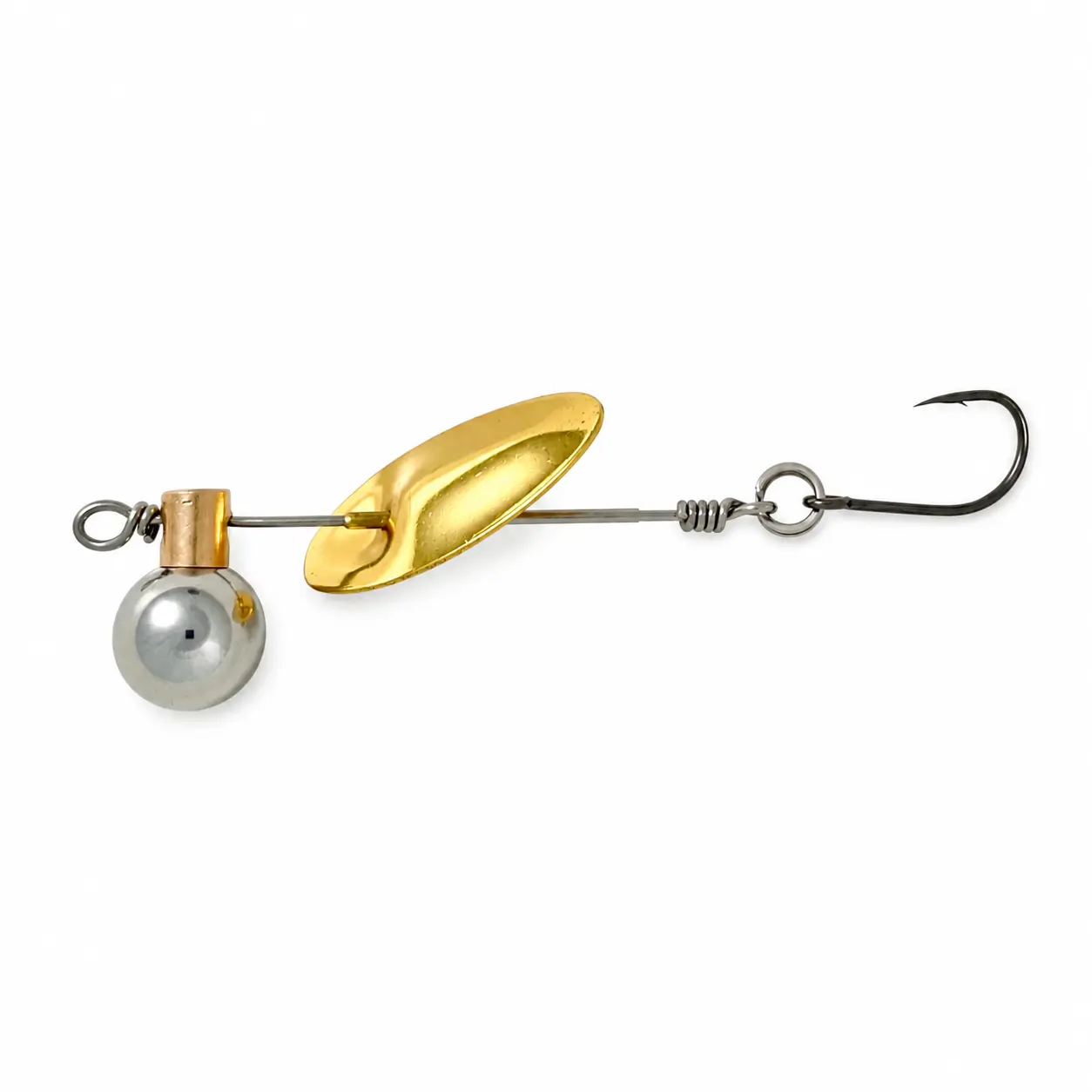 CASTJET Inline Spinner Lure 7.5 g  Brass Sleeve, Fast Spinning, Slow Retrieve, Trout, Salmon & Bass