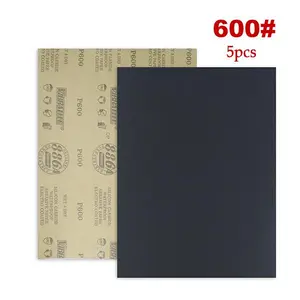 9x11 inch wet/dry sandpaper (5 sheets/600 grit) | High-quality abrasive, suitable for both wet and dry use | Suitable for sanding and polishing wood, metal, and painted surfaces | Essential for handcrafting, auto repair, and woodworking