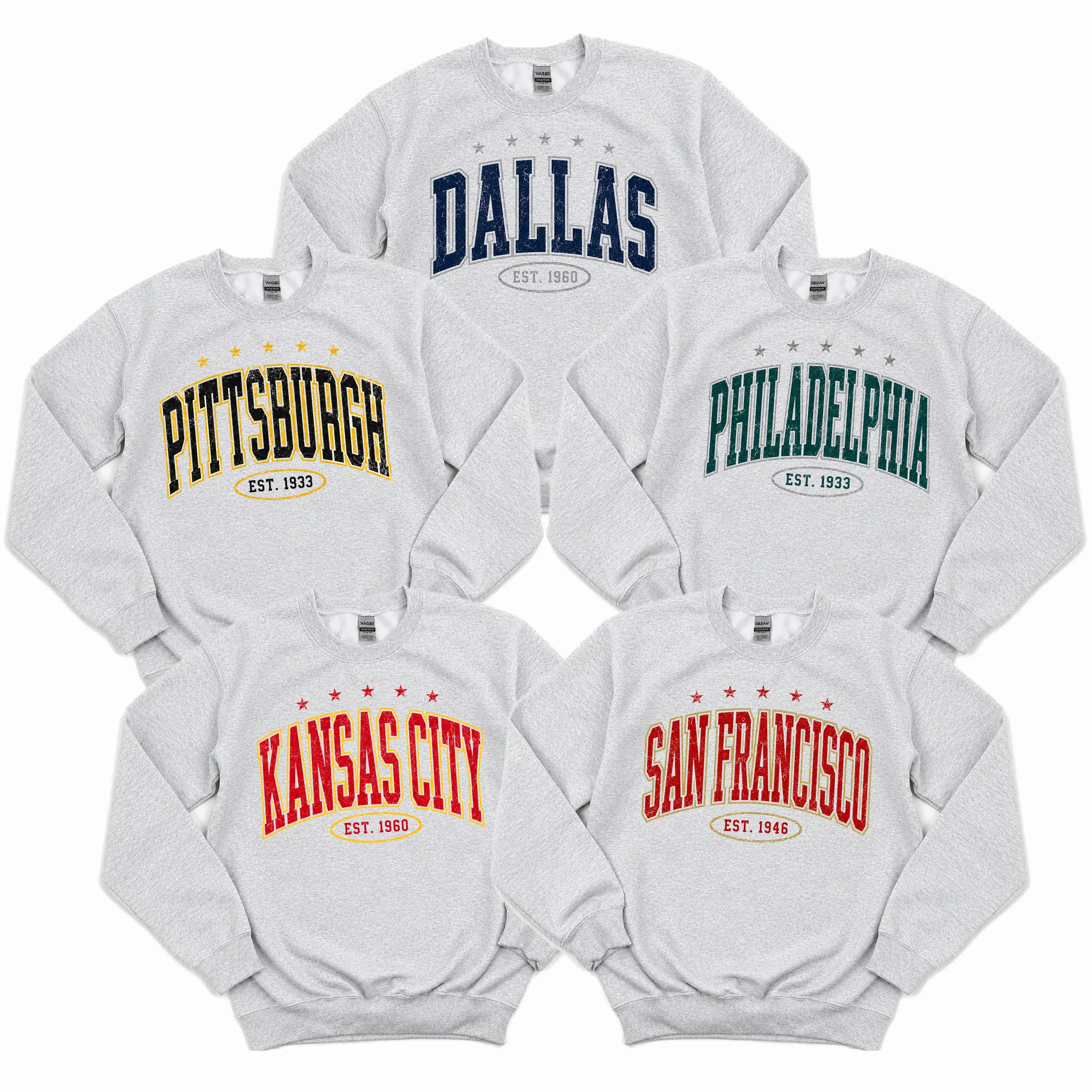 All Team Vintage Football Sweatshirt Apparel Classic All Team Vintage Football Sweatshirt Apparel Classic