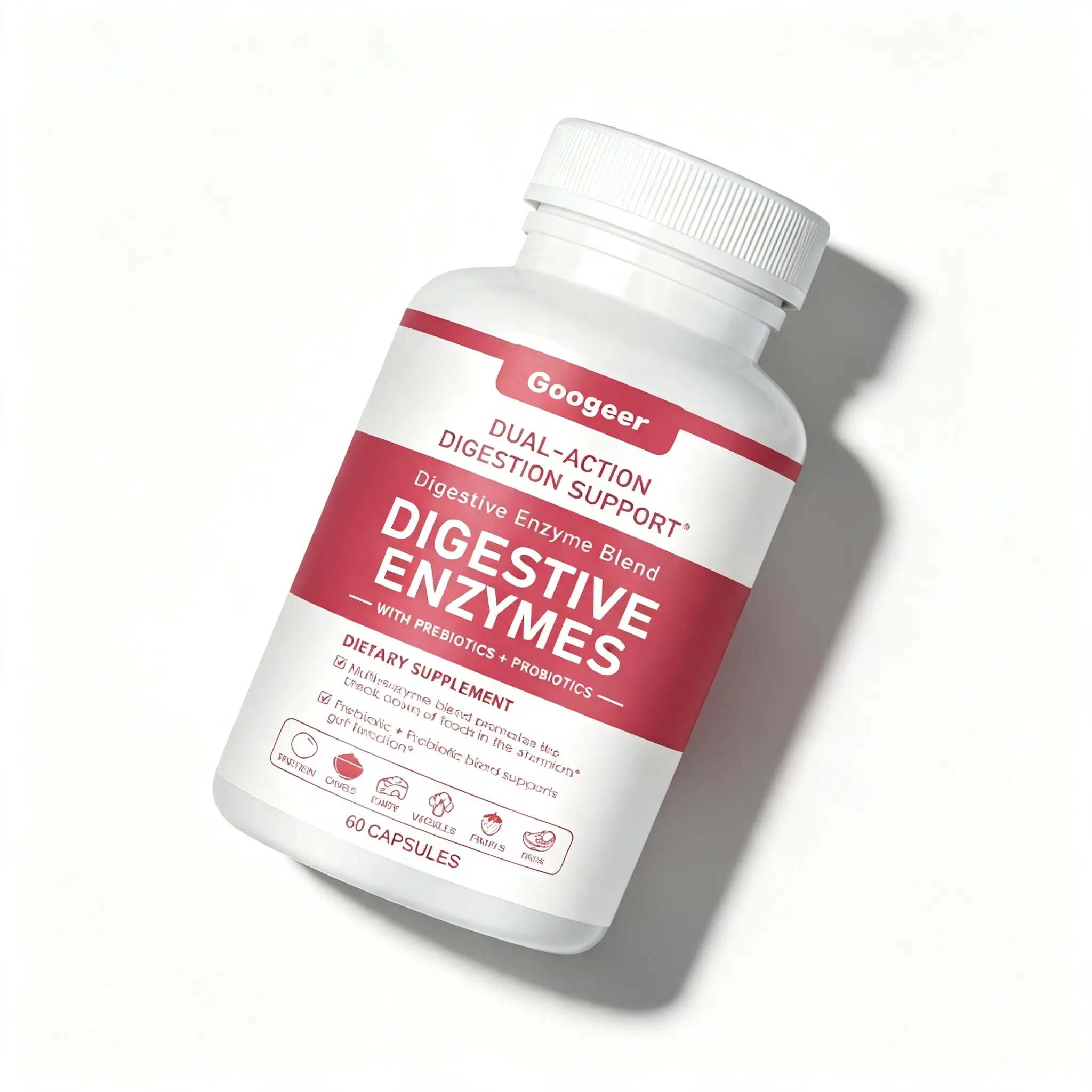 Red Probiotic Capsules, 60 Count