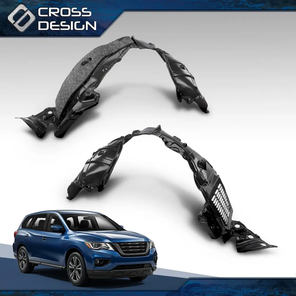 CROSSDESIGN 1 Pair High Quality Vehicle Specific Fender Liner Set, Fits 2015-2020 Nissan Pathfinder, Protects Wheel From Mud