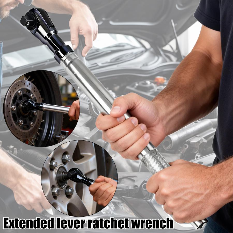 1/2 Inch Wrench Extension Bar, Ni-Cr Alloy Steel Universal Wrench Extender, Lightweight Compact Extension Tool for Nut & Bolt Fastening Repair Work,toolupgrade