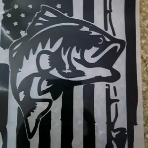 America fishing  Decal