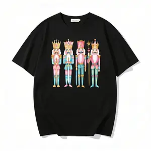 Nutcracker Christmas Shirt, Women's Holiday T-Shirt, Watercolor Holiday T-Shirt, Holiday Party Gift, Holiday Christmas Shirt