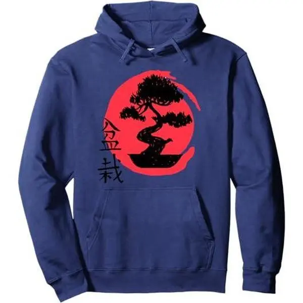 Bonsai Tree Japanese Calligraphy Painting T-Shirt Hoodie