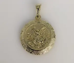 Plated Mexican Centenario Coin 50 Pesos Pendant Plated Mexican Centenario Coin 50 Pesos Pendant