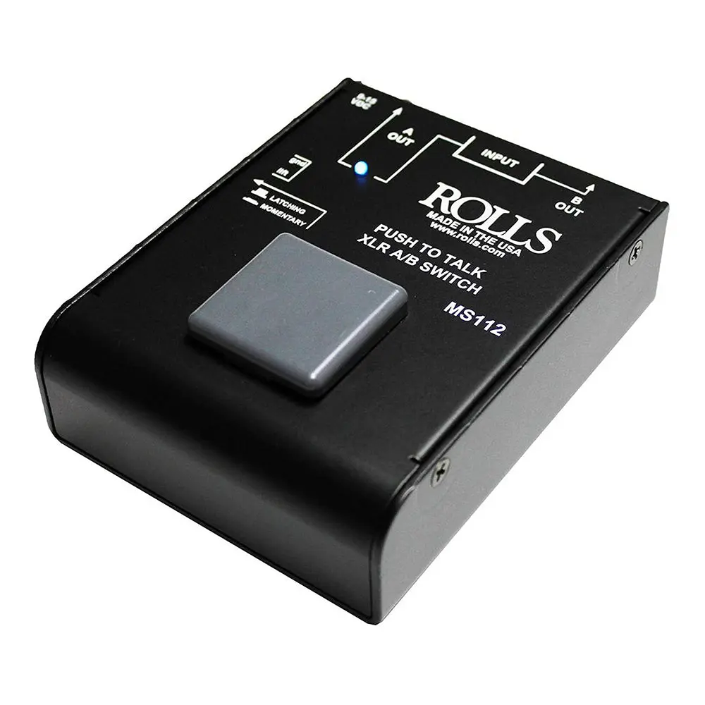Rolls MS112 Push-to-Talk XLR A-B Switch