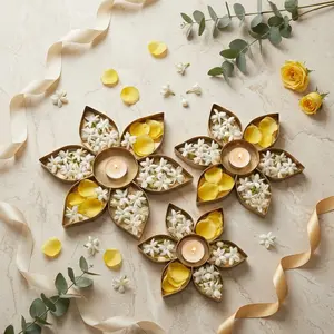 Flower urli set of 3