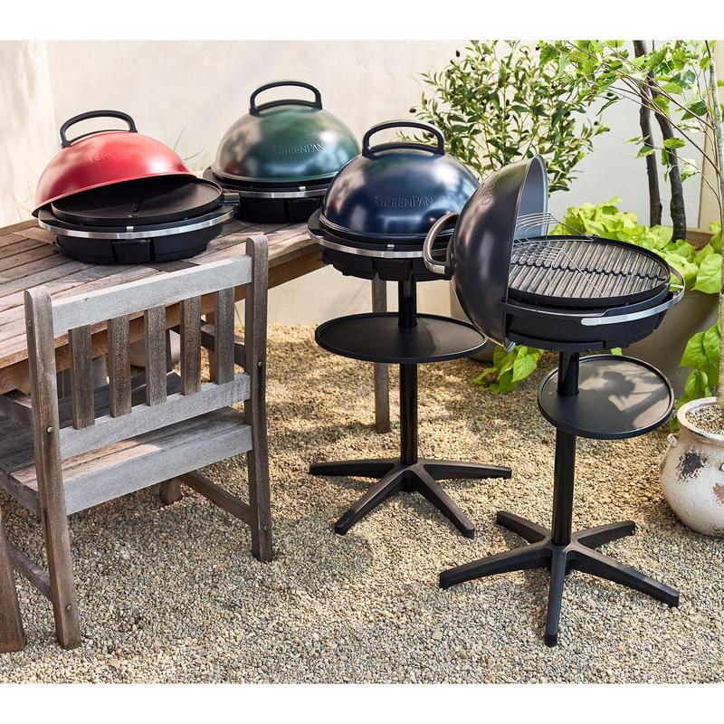 GreenPan 2-in-1 Portable Indoor/Outdoor Electric Grill w/Griddle Plate