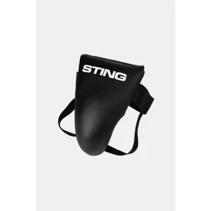 STING Competition Lite Groin Guard, Black, Designed for Strength Training, Ideal for Gym Enthusiasts, Versatile Fit