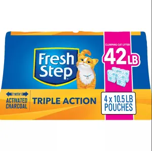 Fresh Step® Triple Action Clumping Clay Cat Litter - Low Dust 42lb Fresh Step® Triple Action Clumping Clay Cat Litter - Low Dust 42lb