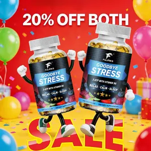 5 HTP+ Supplement, with Vitamin B6 & L Theanine, Support Neurohealth Memory, Mental Focus, Cognitive Health & Energy, Promotes Healthy Mood & Brain Function, Goodbye Stress Capsules