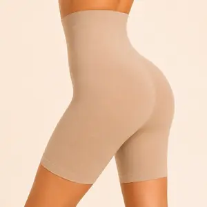 SHAPUM High Waist Seamless Shapewear Shorts for Women Tummy Control Butt Lifter Open Crotch Body Shaper