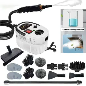 1050W Portable Pressurized Handheld Multi-Surface Natural Steam Cleaner Tool with 12 pcs Accessories,Powerful Cleaning,Multi-Purpose High Temperature&High Pressure Steam Cleaning Machine for Home Use,Steamer for Cleaning Floor,Upholstery,Car,Easy to use