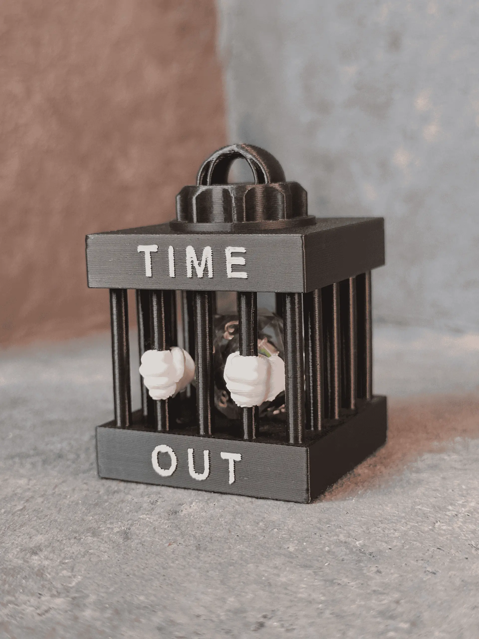 The Clink ~ Dice Jail Timeout Keychain | Mini Dungeon Prison for Naughty Dice | DnD-Inspired Gamer Gift & Tabletop RPG Accessory