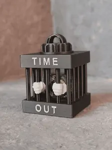 The Clink ~ Dice Jail Timeout Keychain | Mini Dungeon Prison for Naughty Dice | DnD-Inspired Gamer Gift & Tabletop RPG Accessory