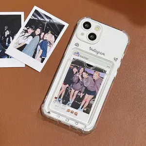 Custom Social Media Frame Phone Case | Aesthetic Clear Photocard Holder | FREE Personalized Photo Print fathersdaygiftideas
