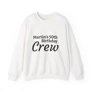 Birthday Crew sweatshirt | Personalized 50th birthday crew