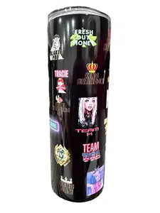 Team K - EMOTE - TikTok Creator - 20oz oz 20 oz. 20oz. Skinny Sublimation Tumbler - Amy's Tumbler Junkies - Your Favorite Tumbler Shop!