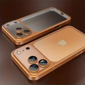 Ultra-Thin Heat Dissipation Phone Case for iPhone 17 Pro Max 17/16/15/14/13 Series PC Electroplated Frosted Hard Shell Advanced Lens Full Protection Anti-Drop Durable Daily Cover