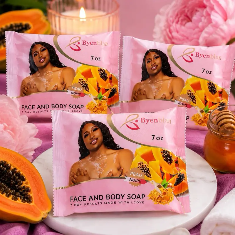 3pcs Byen noir  soap 7oz