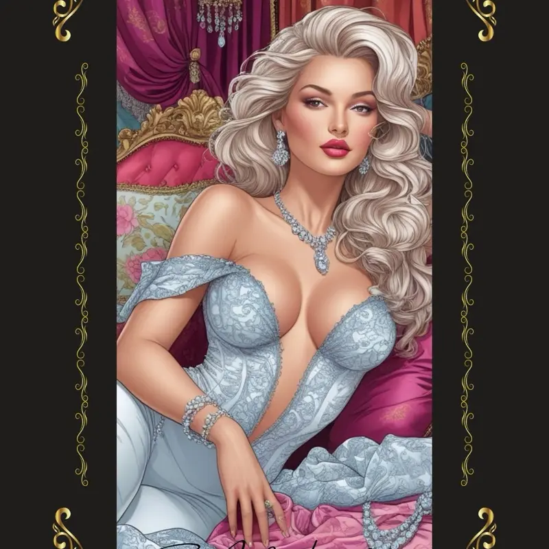 Luxury Boudoir Adult Coloring Book - Elegant Designs & Captivating Characters for Creative Relaxation