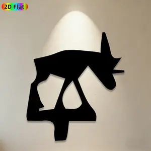 1pc Unicorn Metal Wall Art, Mythical Unicorn Statue Mural, Ideal Gift for New Year, Easter, Mythical Creature Enthusiasts, Rust-Resistant Metal Wall Decor Wall Sculptures, Perfect for Bedroom Wall & Garden Fence, Magical Home Decor Accent
