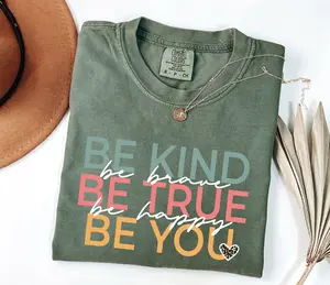 Comfort Colors Cute Teacher Shirt – Be Kind Shirt – First Day of School Teacher Appreciation Gift – Back to School Tee