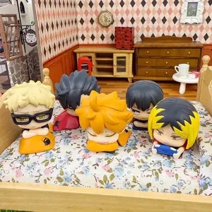 New In Stock Anime Figure Volleyball Youth Sleeping Style Blind Box Handmade Action Figure Desktop Ornament Fans Festival Gifts