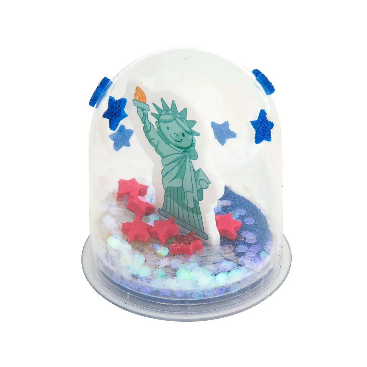 Fun Express Statue of Liberty Glitter Snow Globe Craft Kit - Makes 12