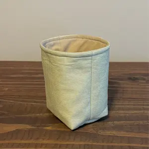 Limited Edition Green Pinstripe Mason Jar Sleeve + 12oz Jar | Handmade Cup Coozie