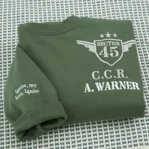 The Shatter Me Embroidered Crewneck, Kishimoto Sector 45 Uniform Sweatshirt, Hell Is Empty Crewneck, A Warner Sweatshirt, Book Lover