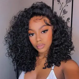 [New In] Wiggins Hair Deep Wave Wig 13*4 Lace Front Wigs Human Hair Short Bob Wig For Women Pre Plucked