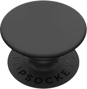 Adhesive Phone Grip, Holder, Phone Stand, Black - Black