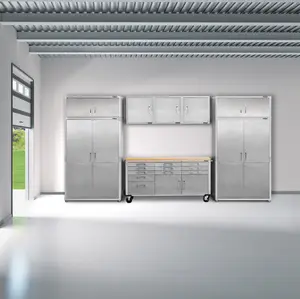 UltraHD® 8-Piece Storage Cabinet System with Rolling Workbench