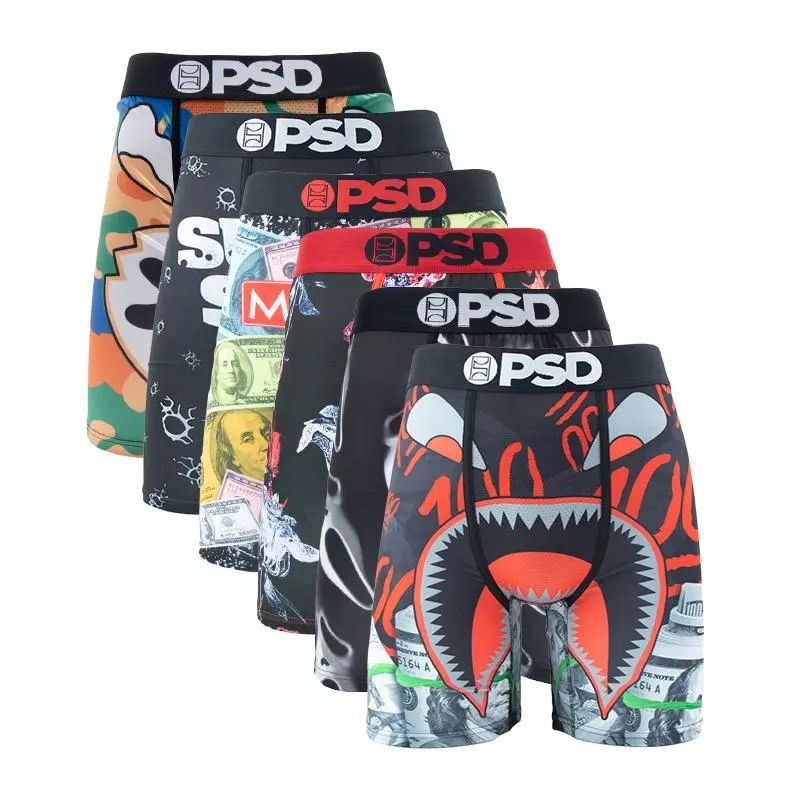6 Pack Men Graphic Printed Boxer Briefs, Comfort Everyday Underwear 6 Pack Men Graphic Printed Boxer Briefs, Comfort Everyday Underwear