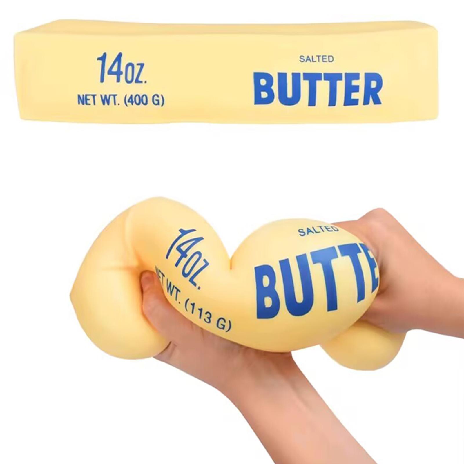 Soft Butter Viral Stress Relief Ball Toy Stress squeeze toy for kids & adults Ideal birthday & party favors Perfect prank gift for ages 12+