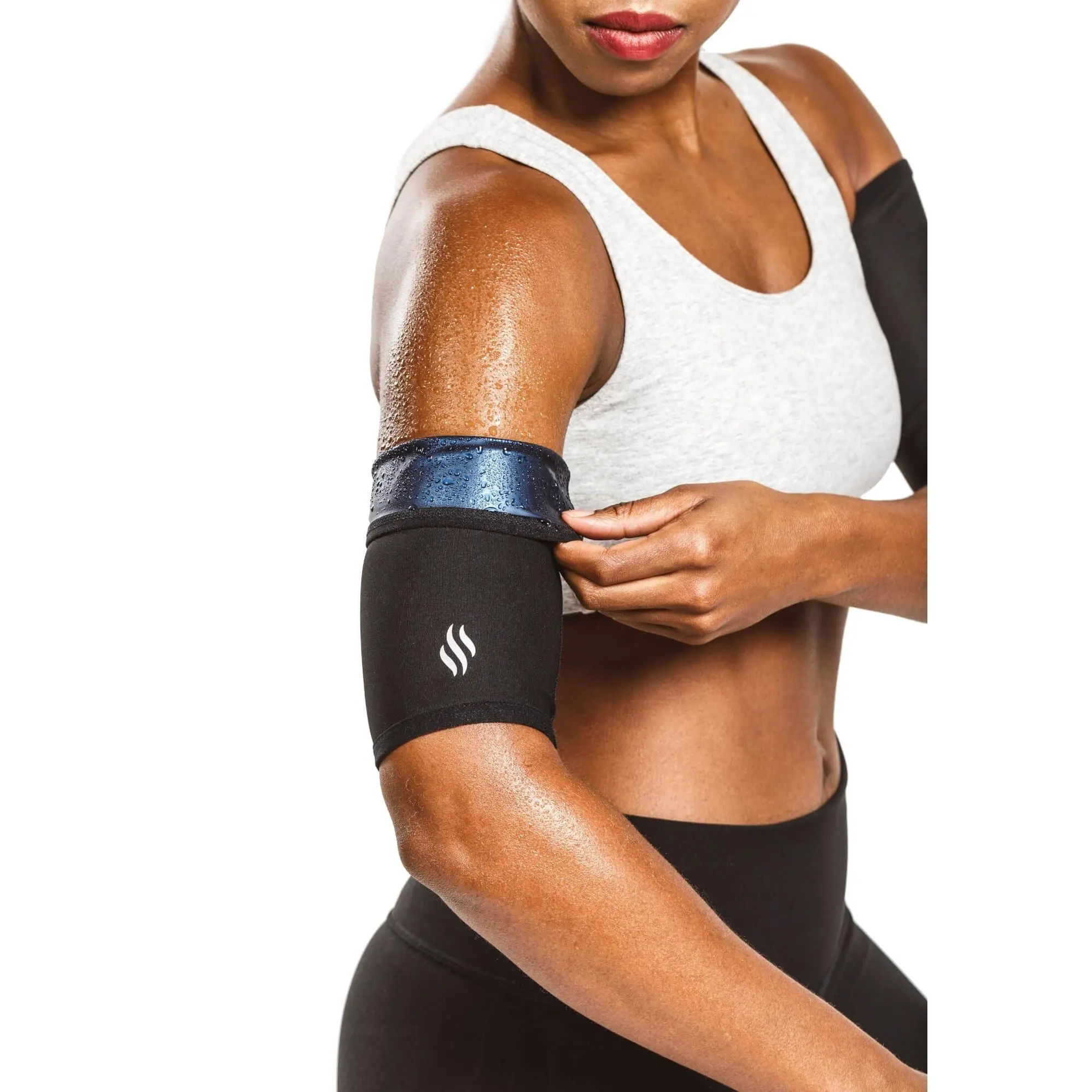 Women's Workout Arm Sleeves, 2-Pack, Black