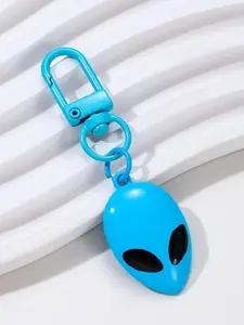 [Colorful Alien Keychain] Colorful Cartoon Alien Keychain| Alloy Material, Playful Design, Ring Buckle, Ideal for Birthdays & Friendship Gifts