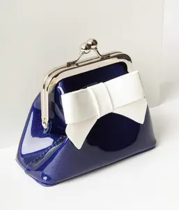 Sourpuss Blue Patent Leatherette Super Floozy Coin Purse
