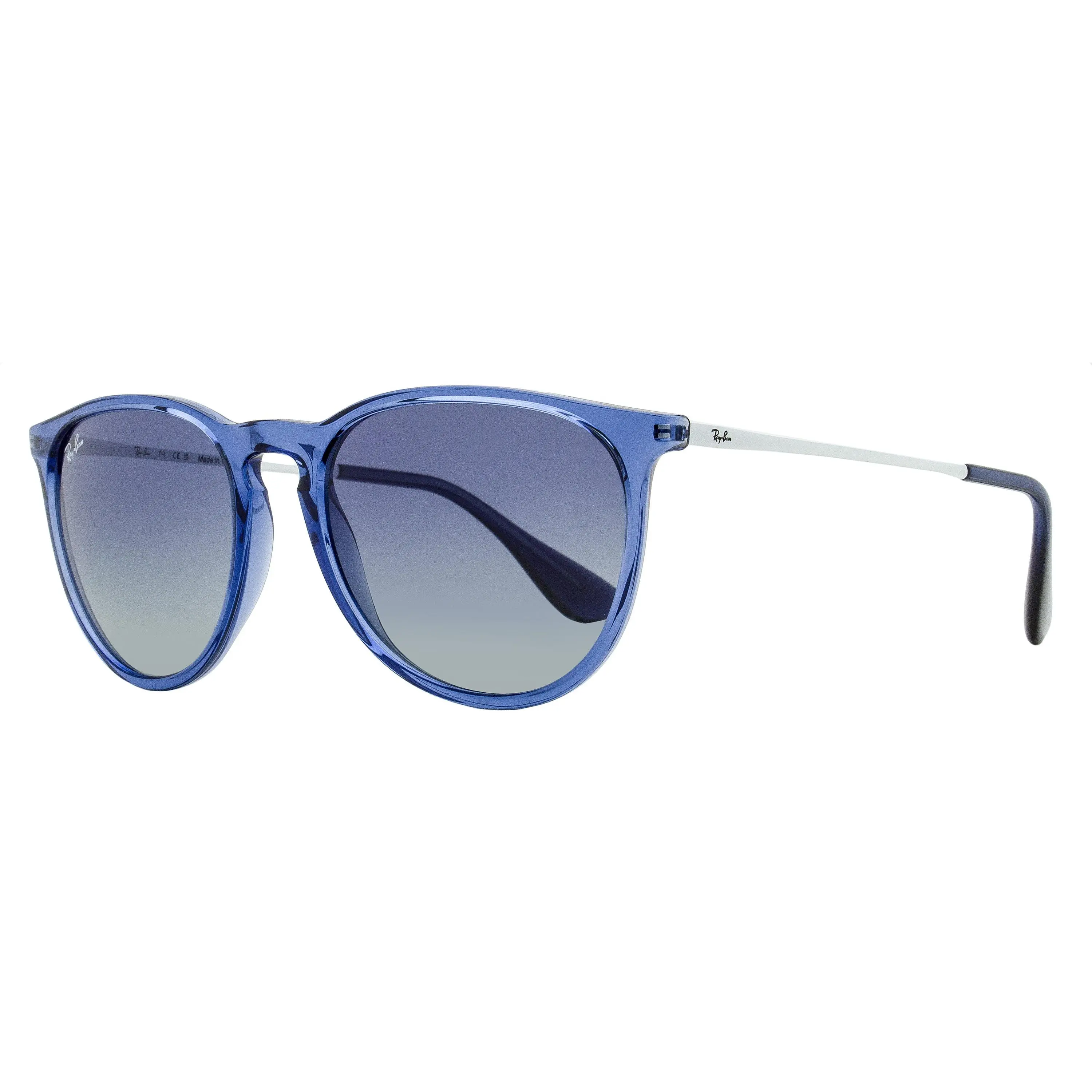 Ray-Ban Erika Color Mix UV Protection Sunglasses RB4171 - 65154L Transparent Blue, 54mm, Fashion Eyewear, Key-Hole Bridge, Pantos Frame, Plastic & Metal Construction