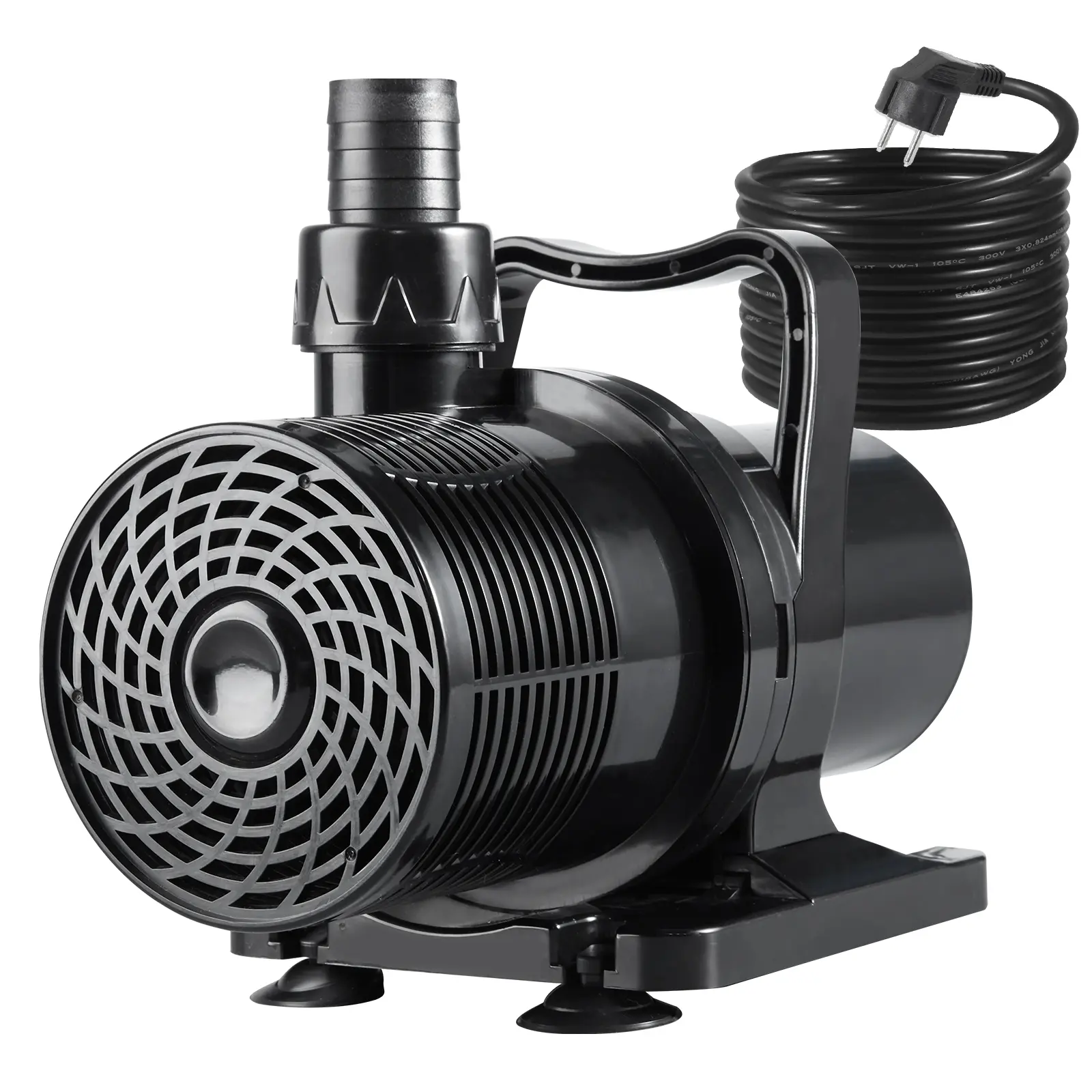 3700GPH 130W High Flows Submersible Water Pump, 31Ft Pond Pump, 180° Ajustable Outlet Submersible Pump, Cleanable Water Fountain Pump for Fountains, Waterfalls, Koi Ponds, Aquarium, Quiet Operation