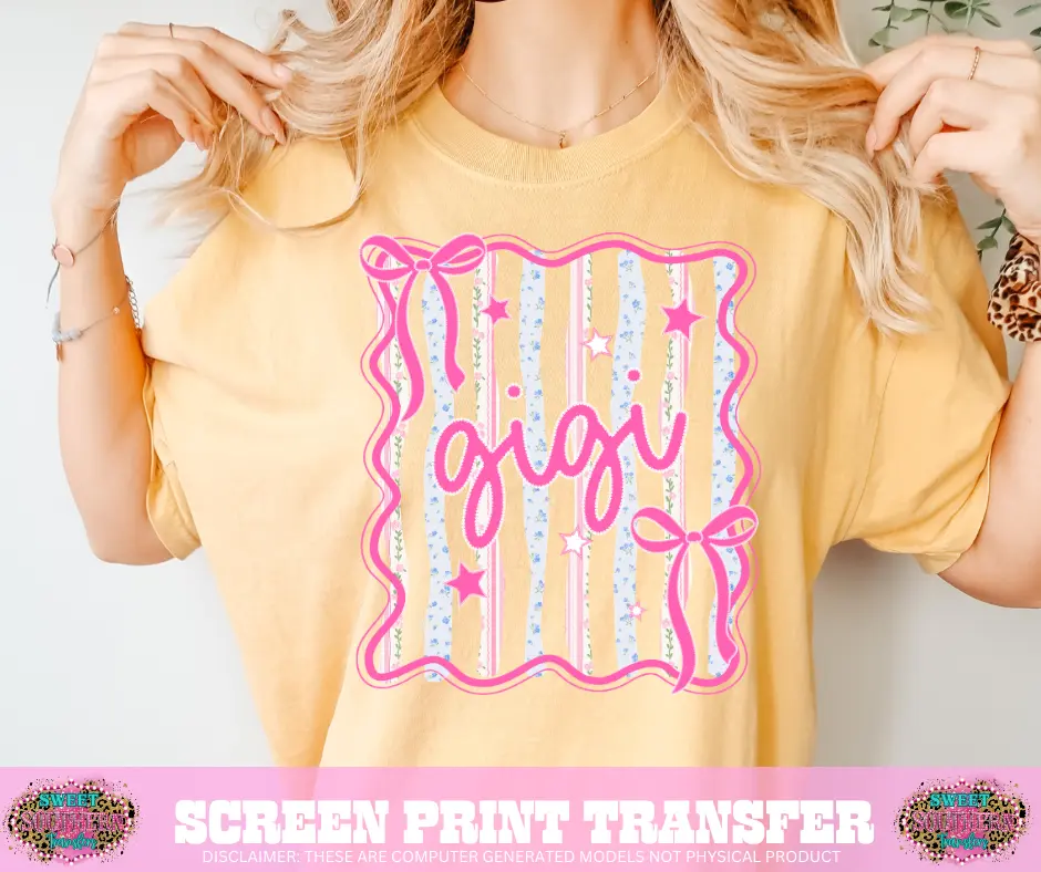 FULL COLOR SCREEN PRINT - GIGI STRIPES