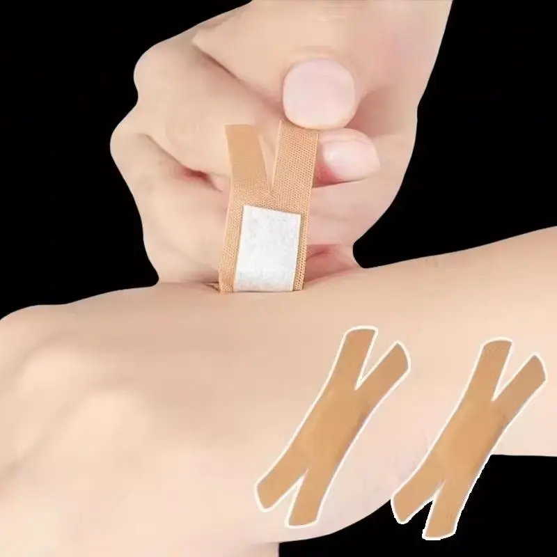 New X-shaped Special-shaped Protective Patch Fingertip Wound Patch High Elastic Breathable Bandage Joint Anti-wear Foot Patch Portable for Small Wound Uses